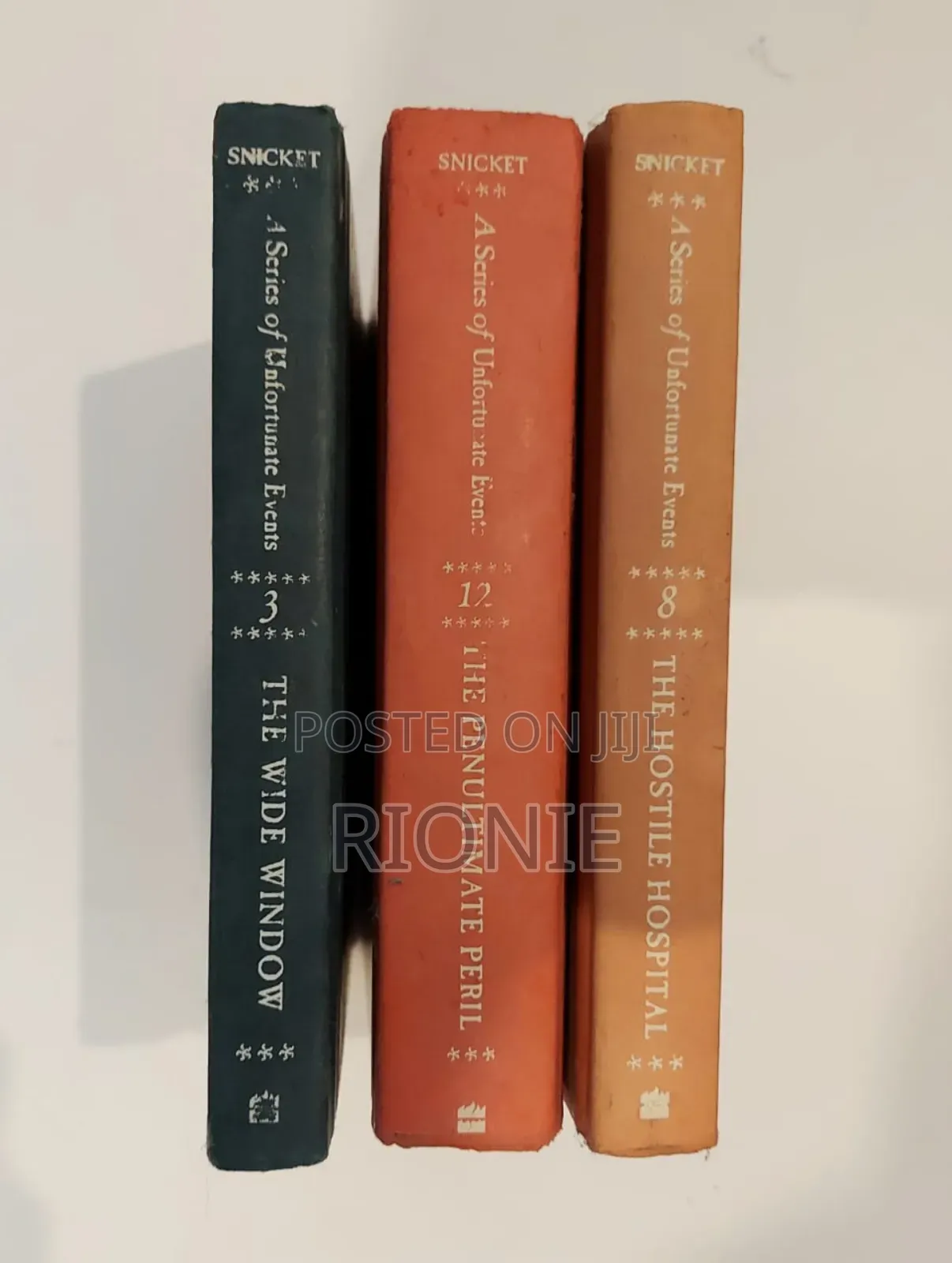 A Series of Unfortunate Events Hardcover Set: Books 3, 8, 12