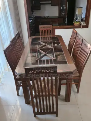 Teak Dinning Table With 8 Chairs