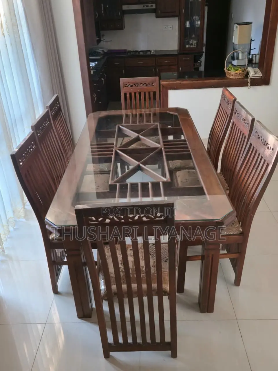 Teak Dinning Table With 8 Chairs