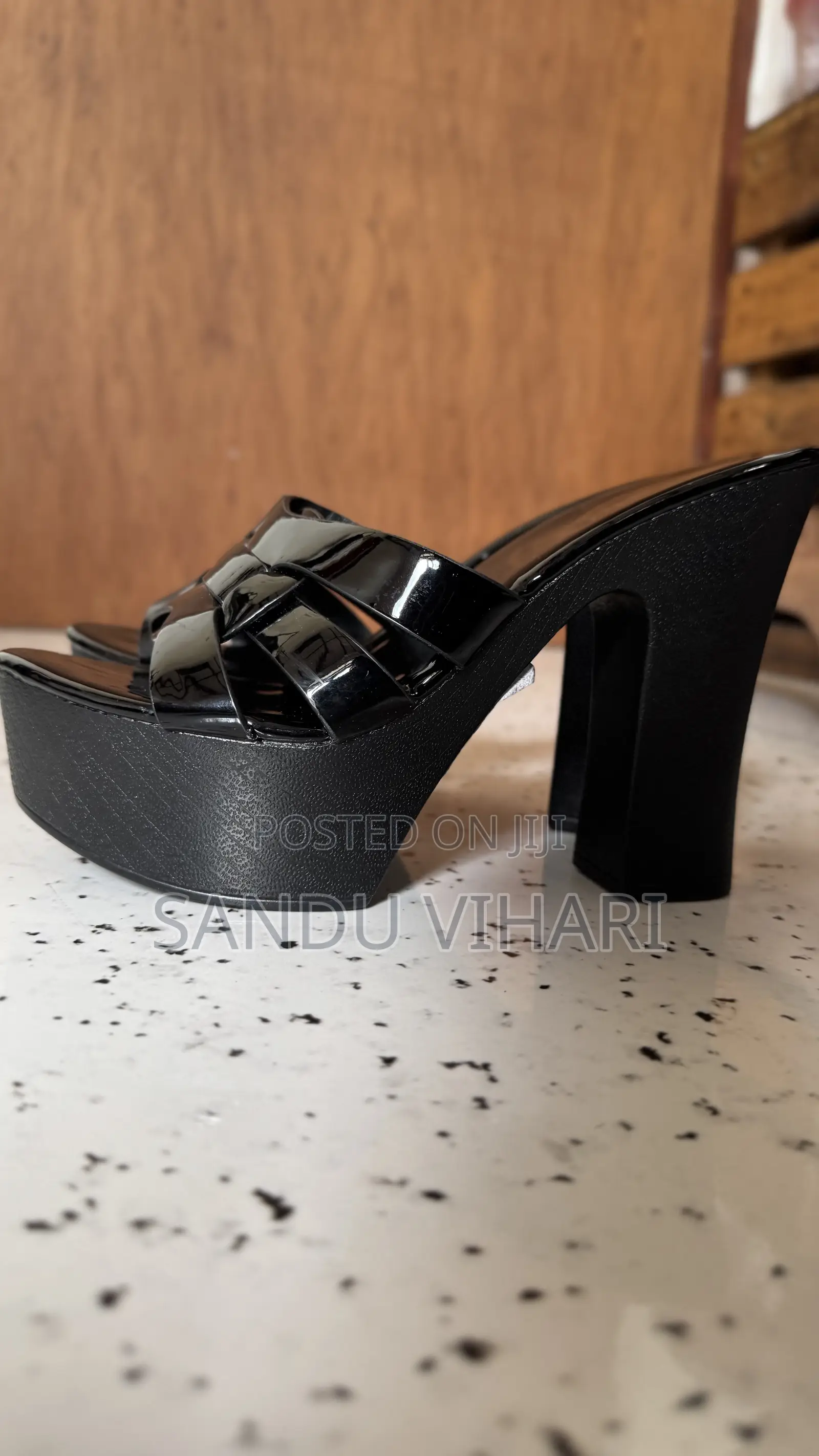 5 Inch High Quality Black Heels for Women