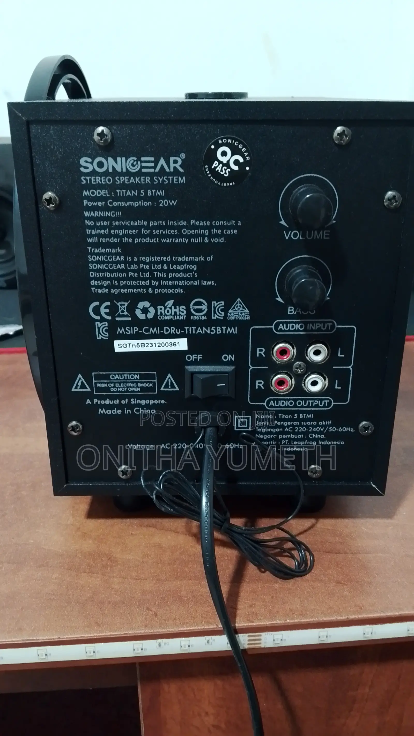 Titan 5 Btmi Bluetooth Subwoofer