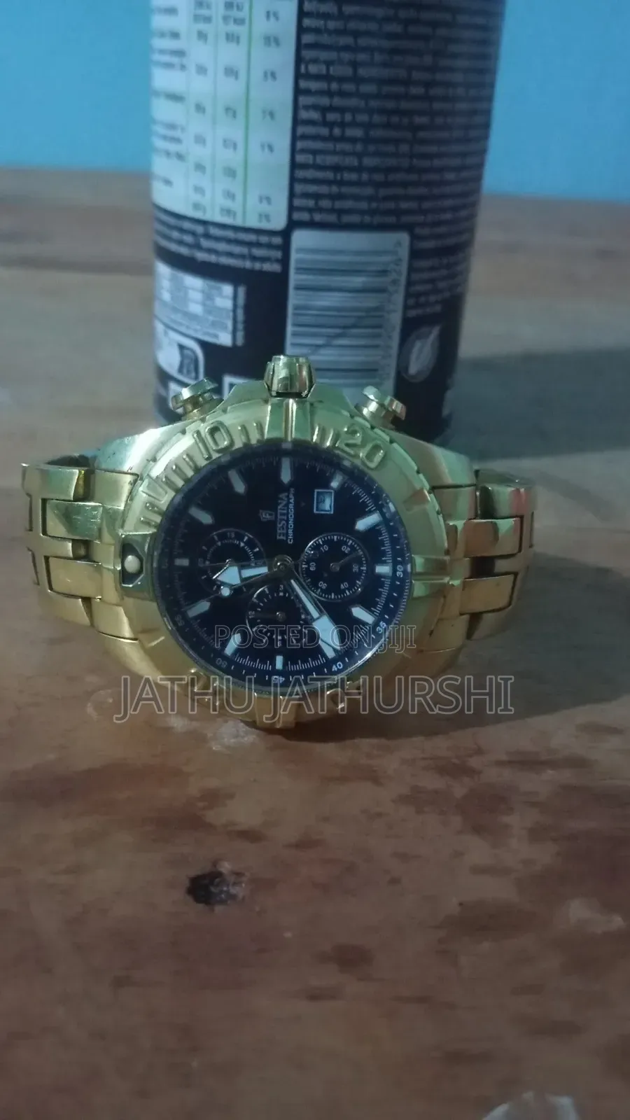 Festina Chronograph F20356/4 Watch With a Gold-Plated