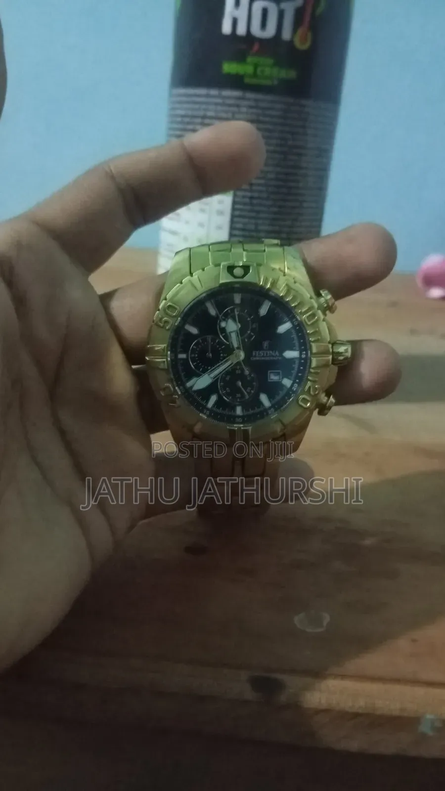 Festina Chronograph F20356/4 Watch With a Gold-Plated