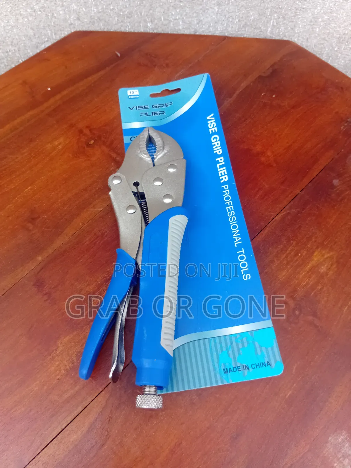 10-inch Locking Pliers Premium Alloy Steel, Curved Jaw With Wirecutter