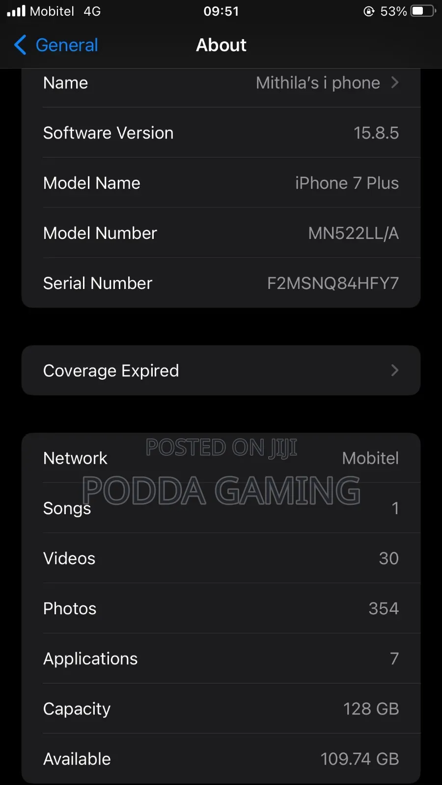 Apple iPhone 7 Plus 128 GB Black