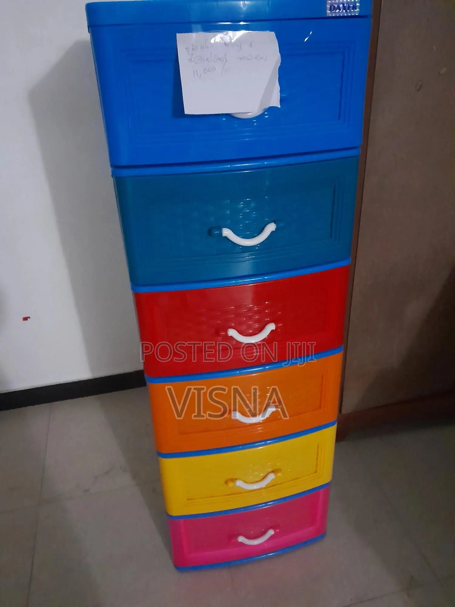 Plastic 6 Drawer Cupboard