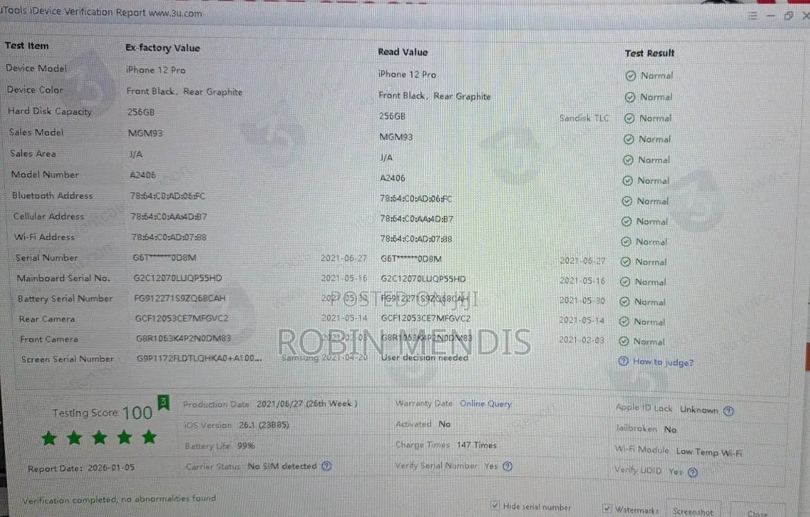 Apple iPhone 12 Pro 256 GB Gray