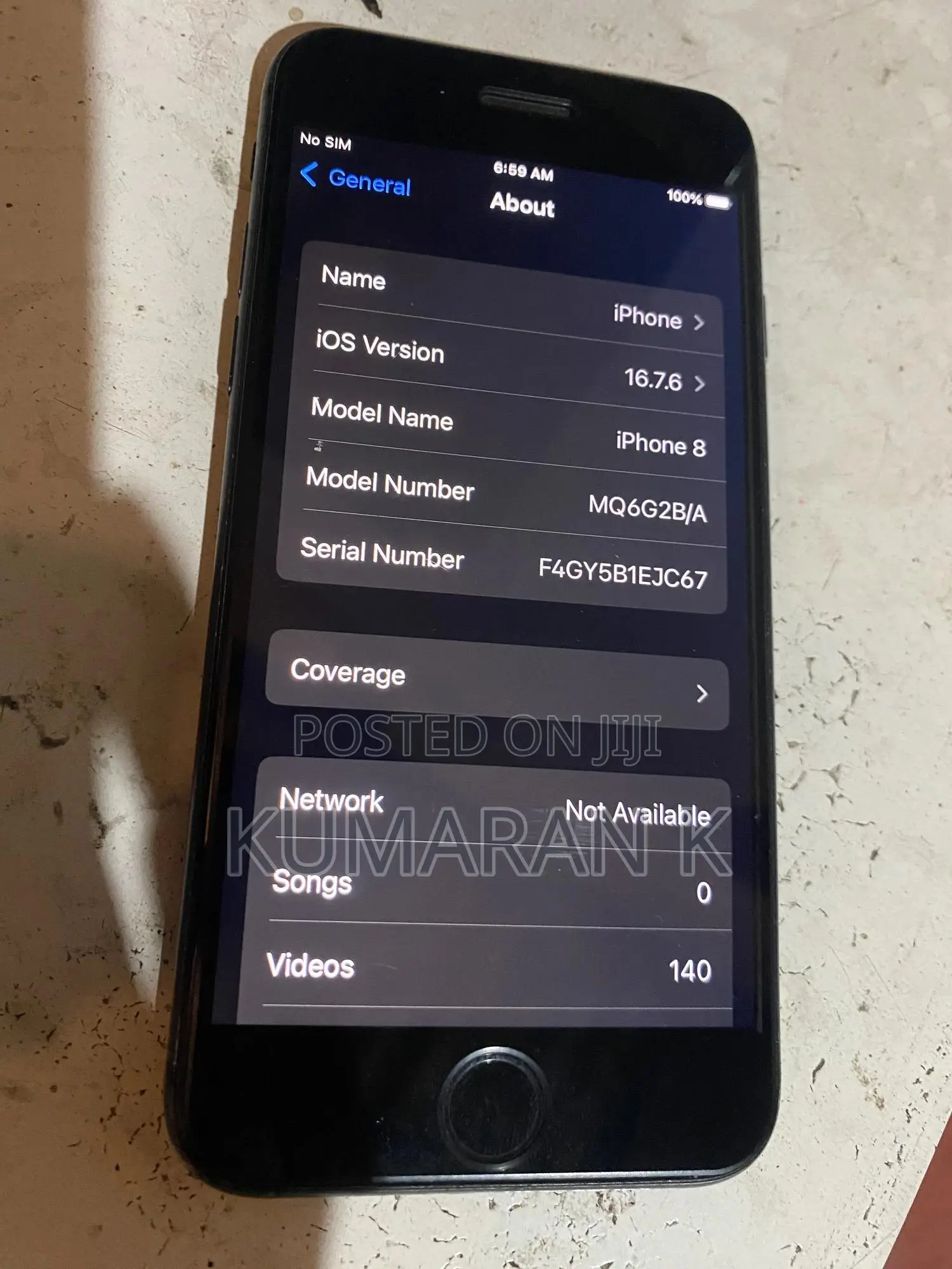 Apple iPhone 8 64 GB Black