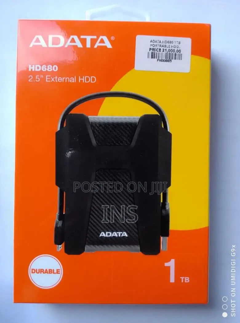 Adata Portable Hard Disk (Hd680) Brand New