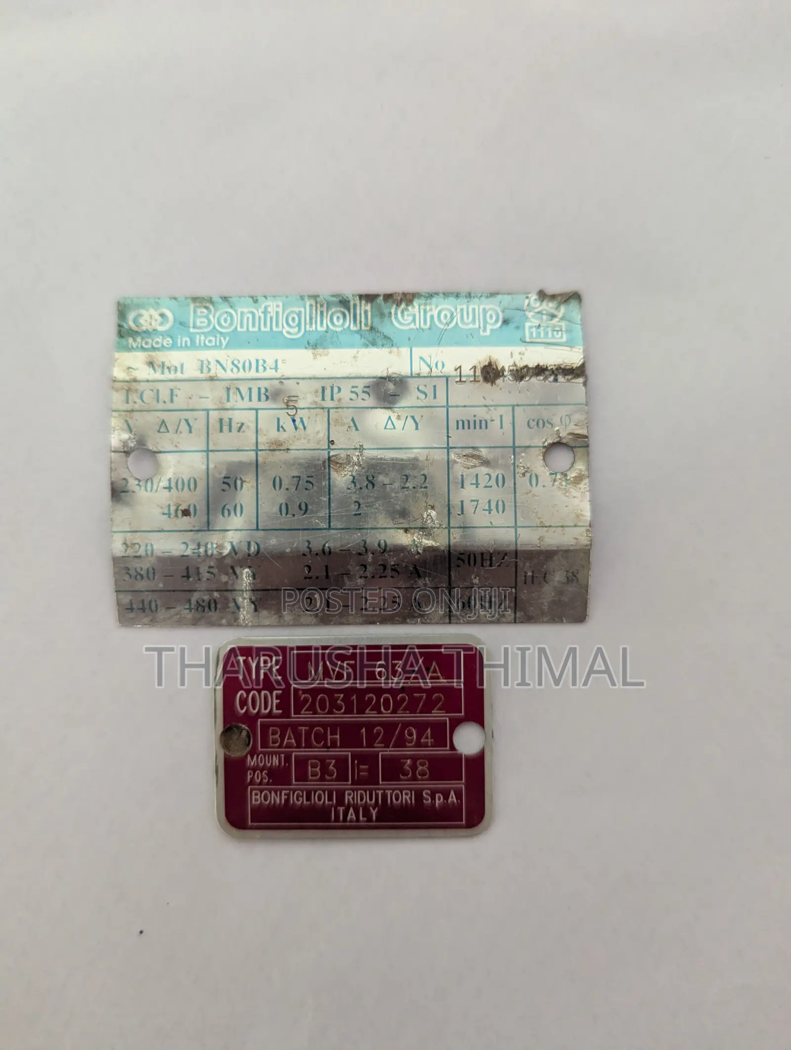 Italy 0.75 Hp Gear Motor