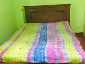 6x5 Teak Bed With Mattress For Sale