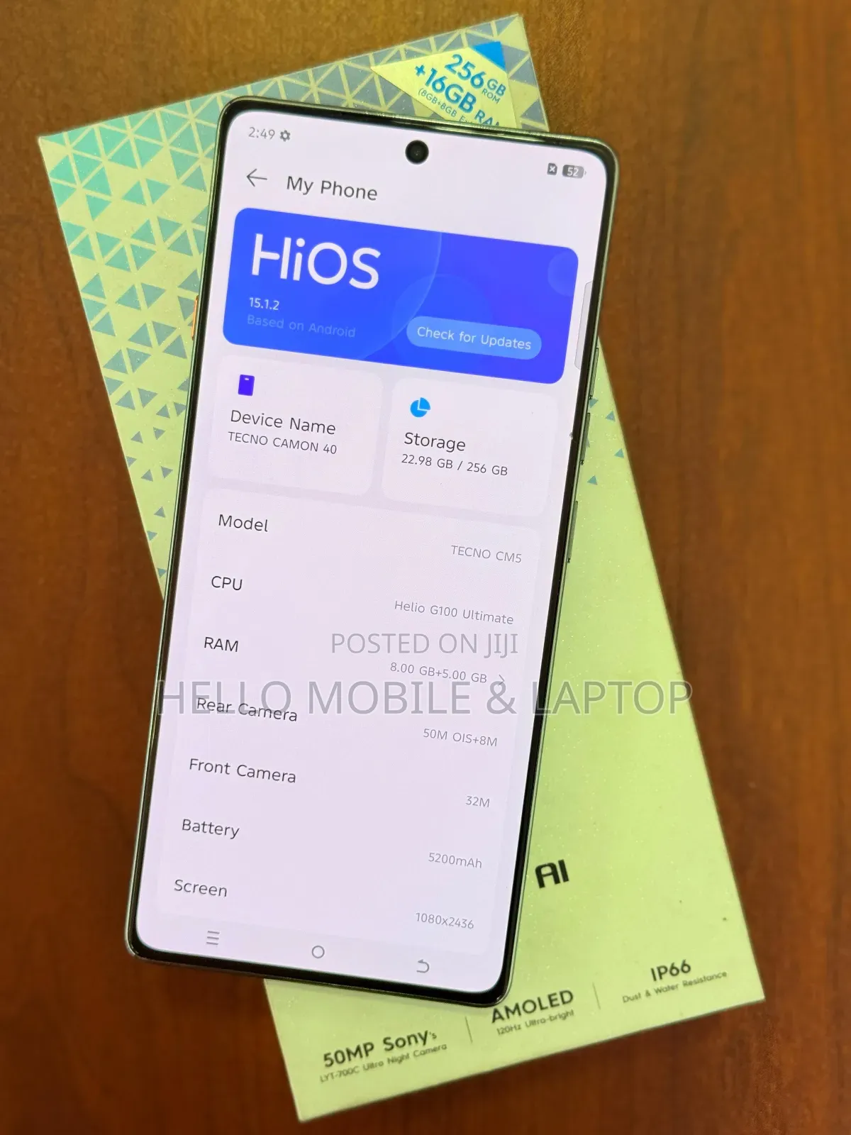 Tecno Camon 40 256 GB Green