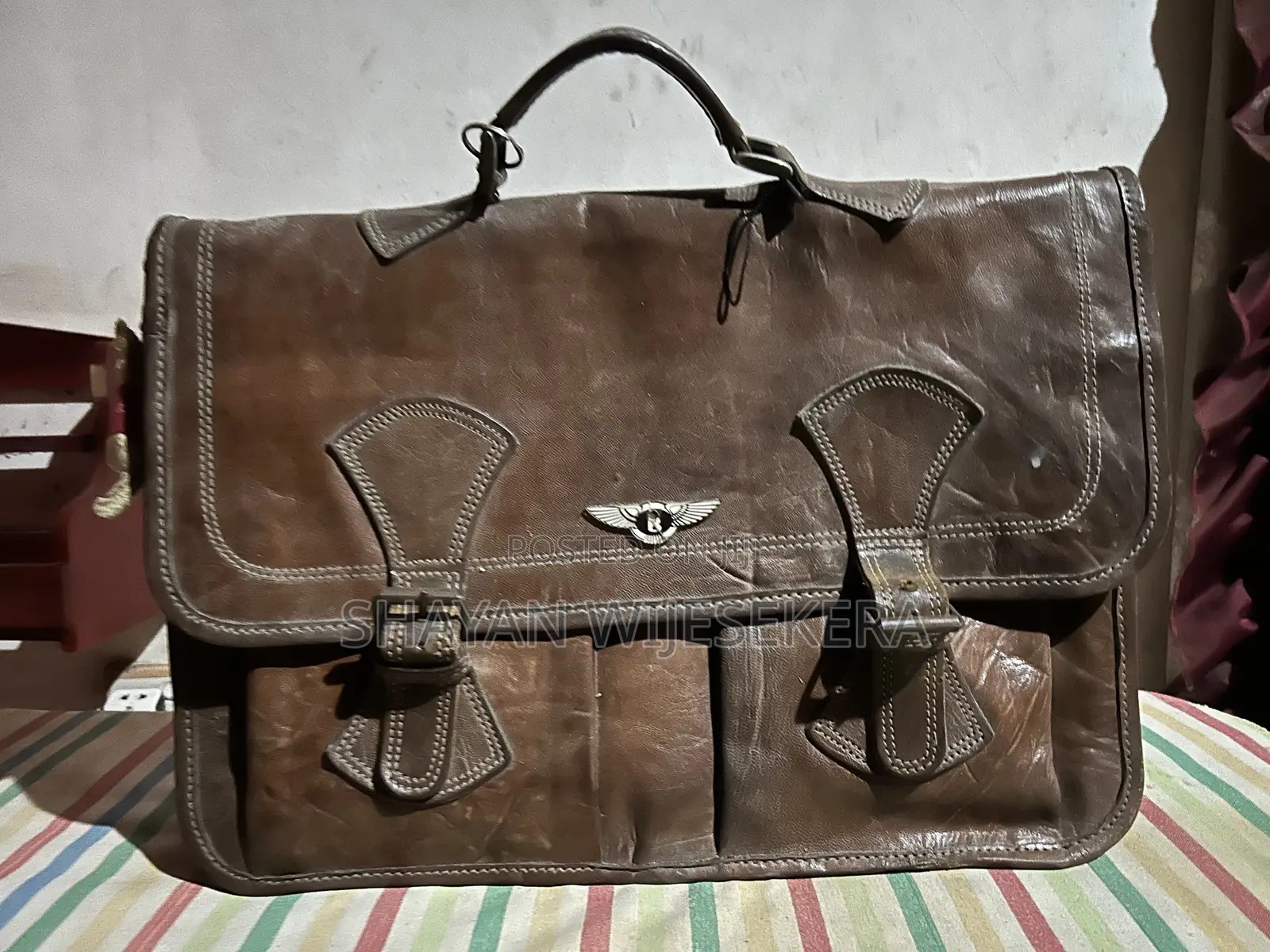 Gune Leather 2 Bags Sale Office Bag Traveling Bag