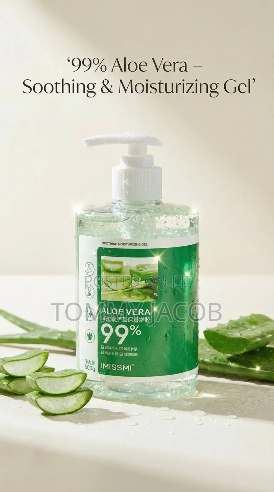 Imissmi 99% Aloe Vera Soothing Moisturizing Gel – 500g