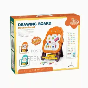 Double-sided Educational Board For Kids (Magnetic + Chalkboard)