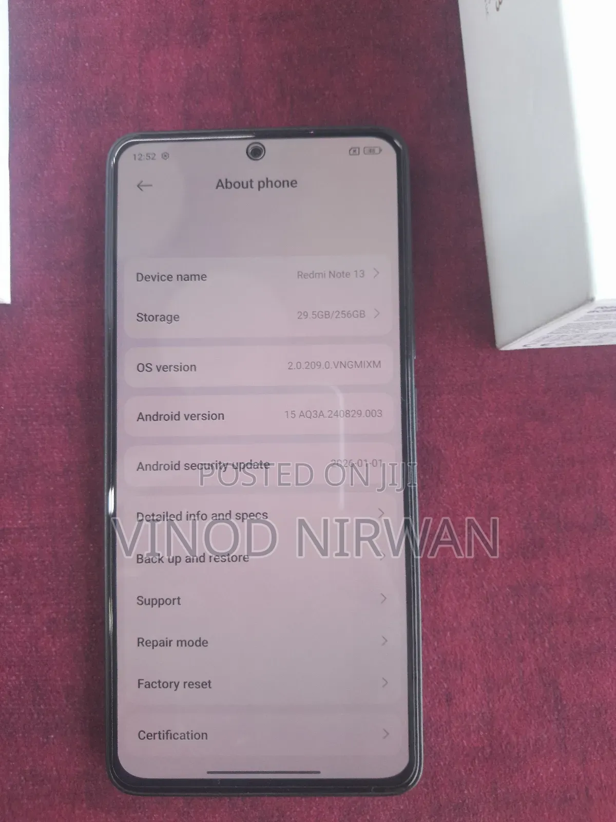 Xiaomi Redmi Note 13 256 GB Black