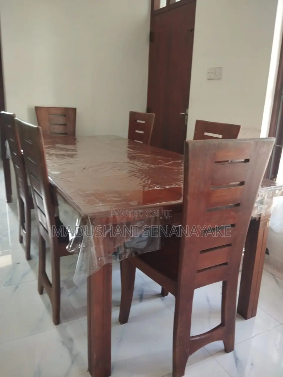 Teak 6 Ft Table and Chairs