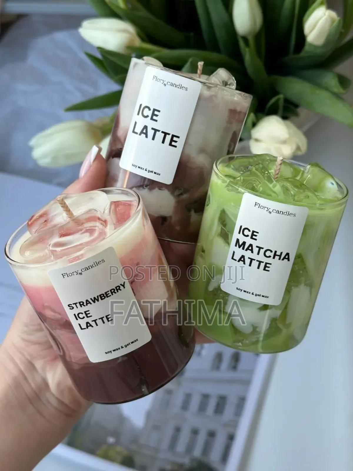 Hand Made Latte Candle
