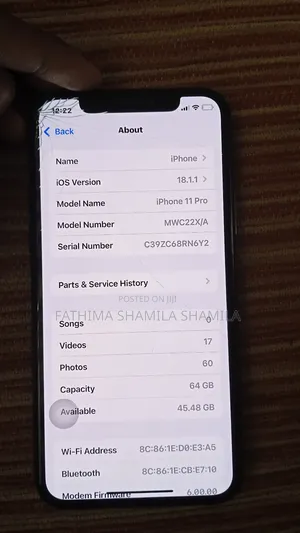 Apple iPhone 11 Pro 64 GB Gray