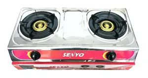 Senyo Gas Cooker 2 Burner Stainless Steel - Se-1996