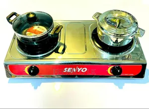 Senyo Gas Cooker 2 Burner Stainless Steel - Se-1996