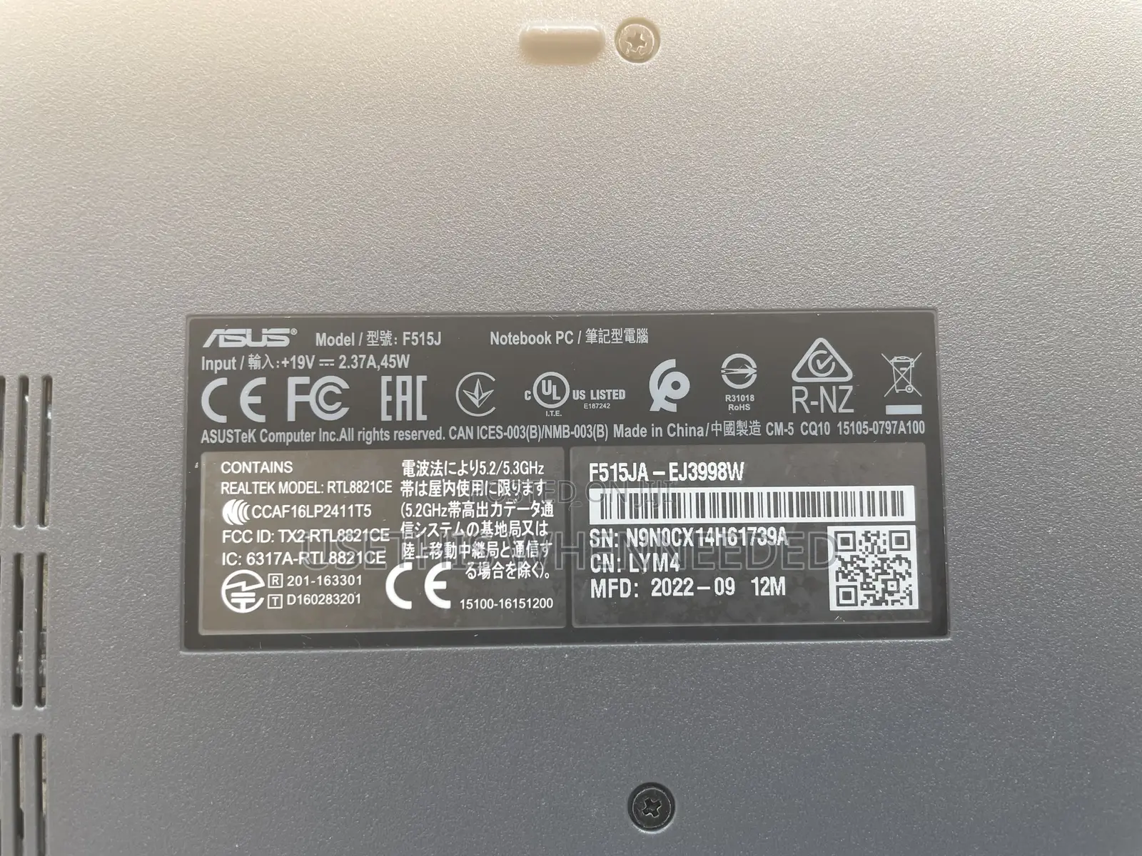 Laptop Asus 8GB Intel Core i7 HDD 1T