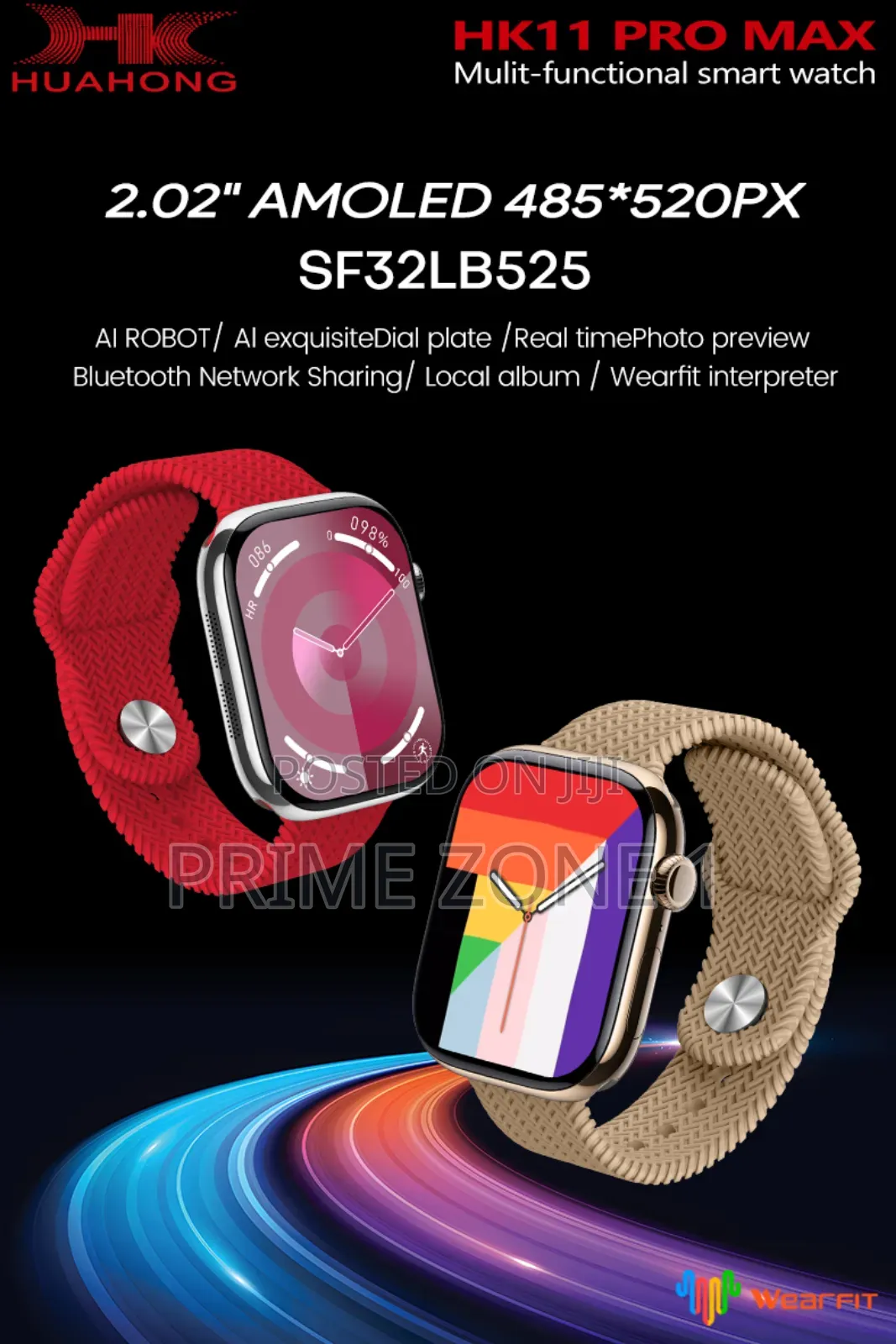 Hk11 Pro Max Latest Edition Multi-Functional Amoled Smartwatch