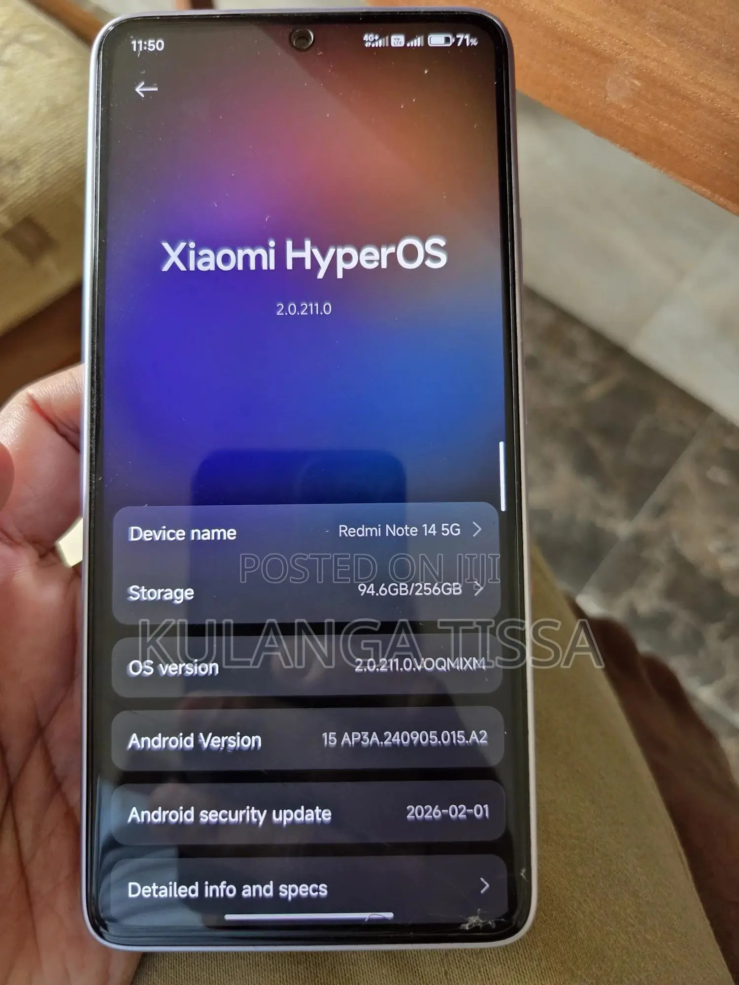 Xiaomi Redmi Note 14 5G 256 GB Purple