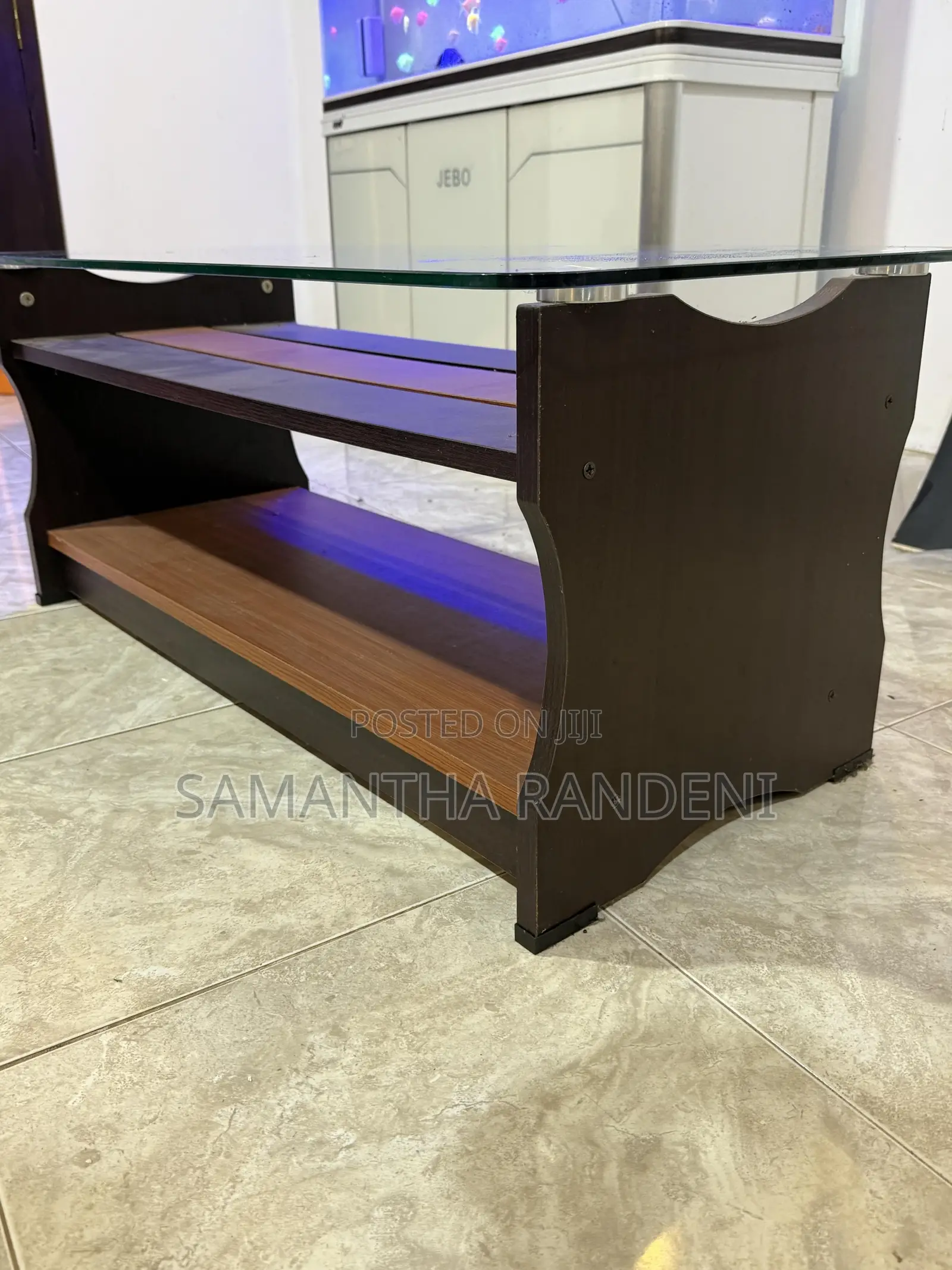 This Product Is a Piyestra Coffee Table With Glass Top Model PKSS