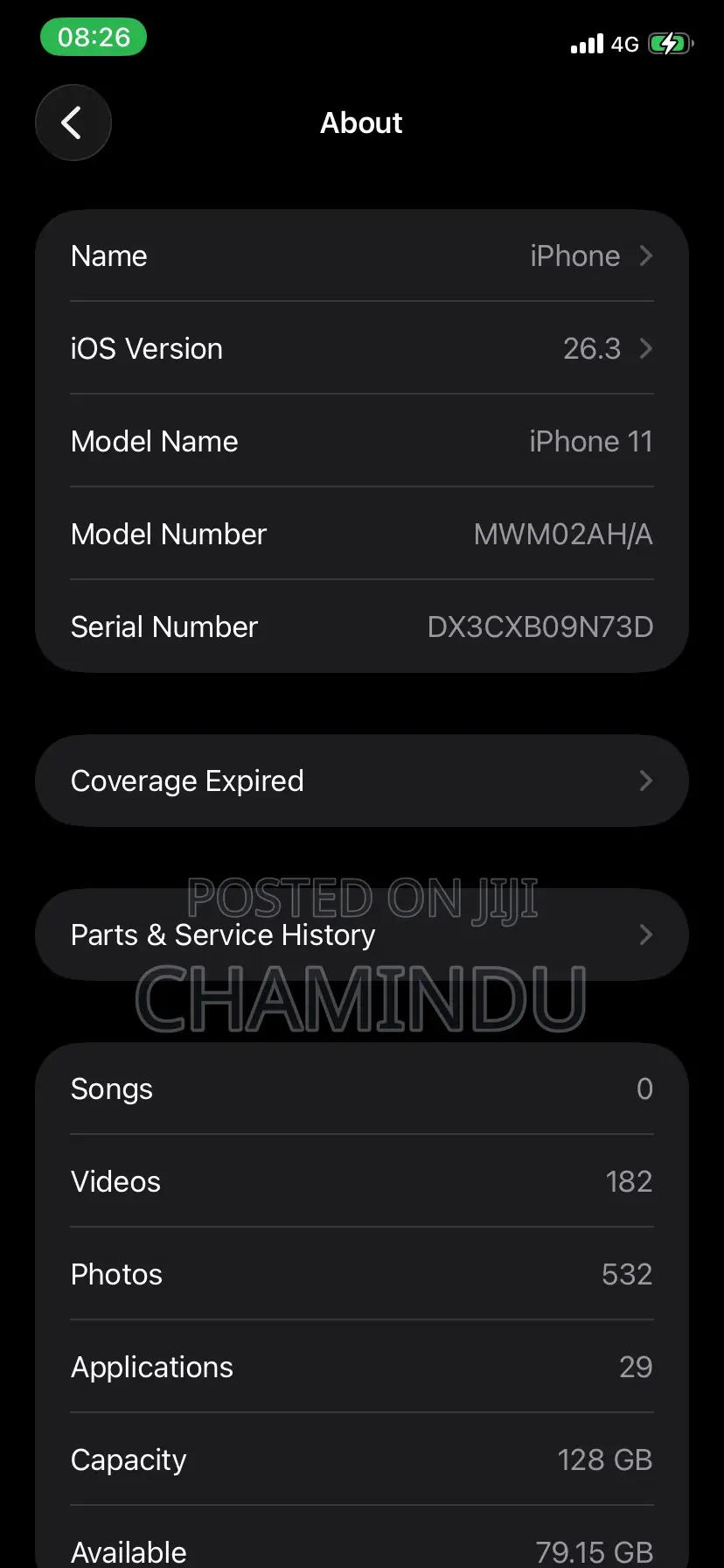 Apple iPhone 11 128 GB Gray