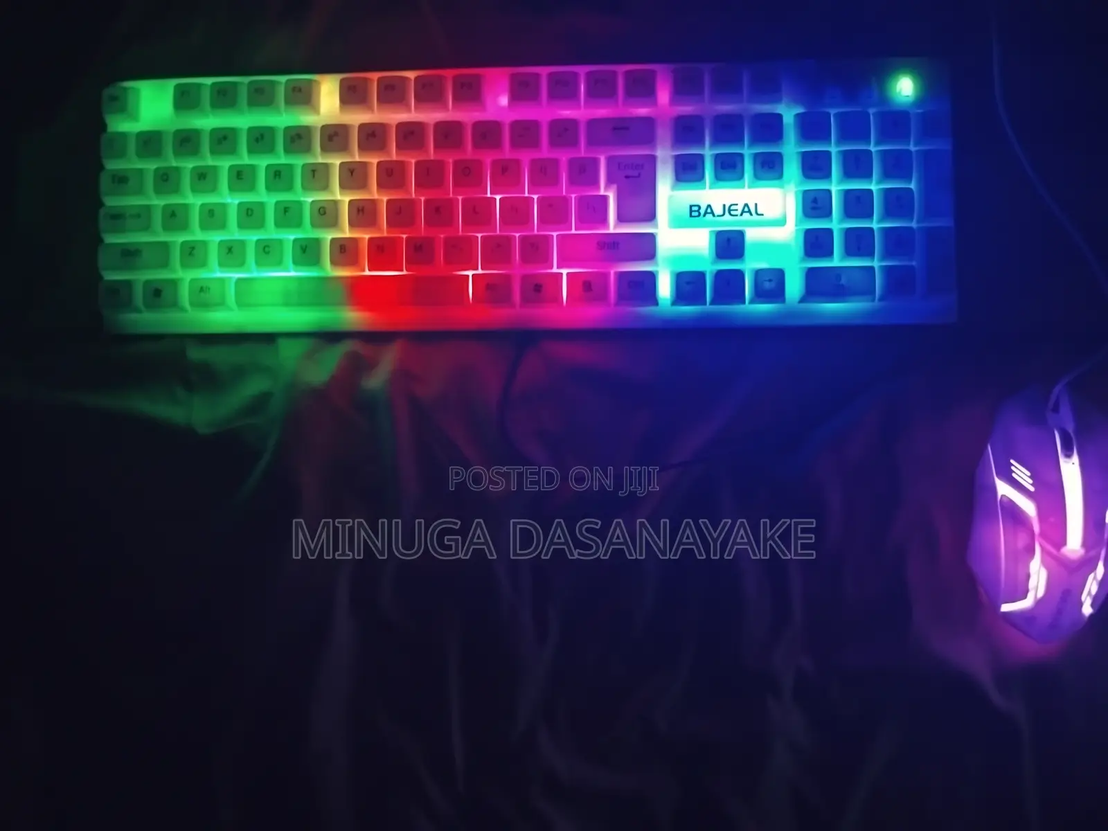 Keyboard and a Mouse With Lights
