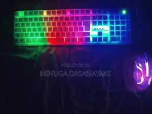 Keyboard and a Mouse With Lights