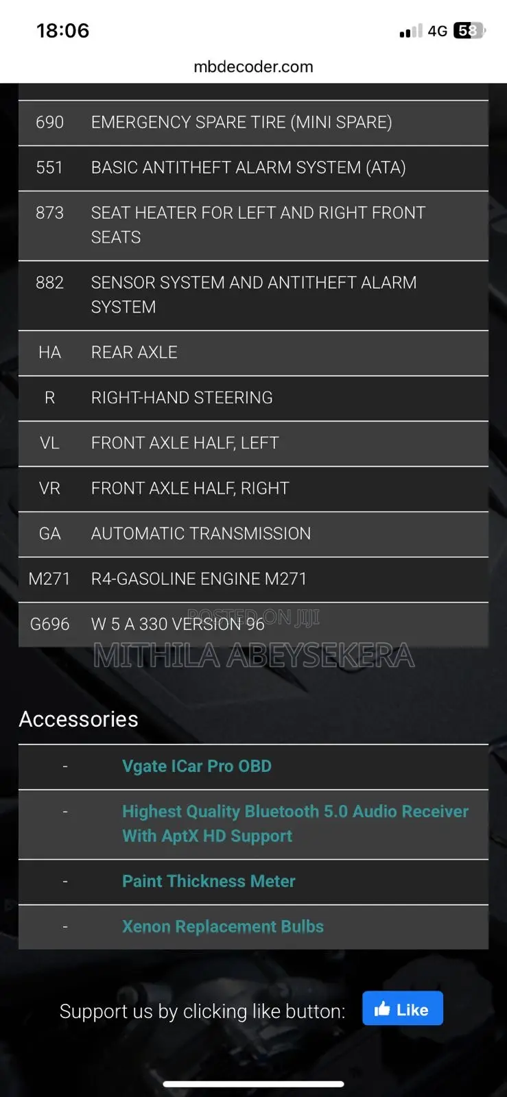 Mercedes-Benz C180 2011 Off white