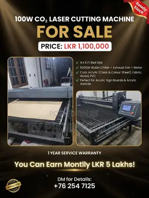 100w Co2 Laser Cutting Machine