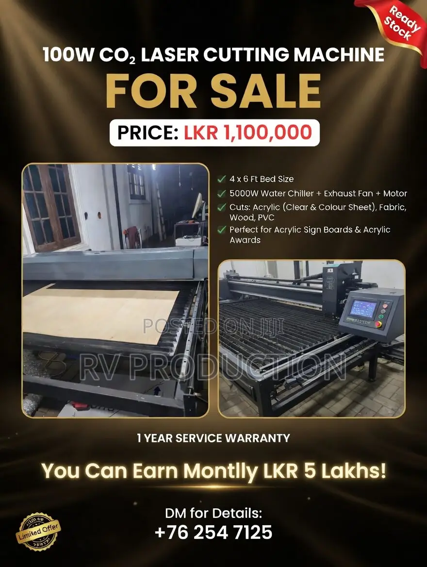 100w Co2 Laser Cutting Machine