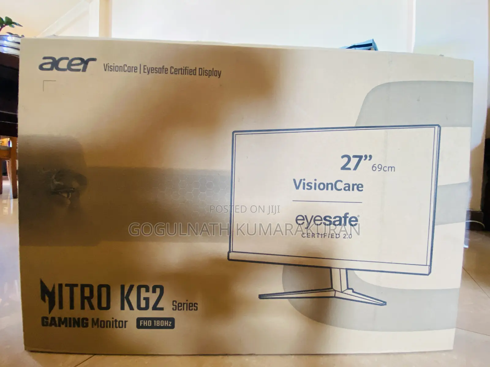 Brand New Acer Nitro Kg272 27” 180hz Gaming Monitor