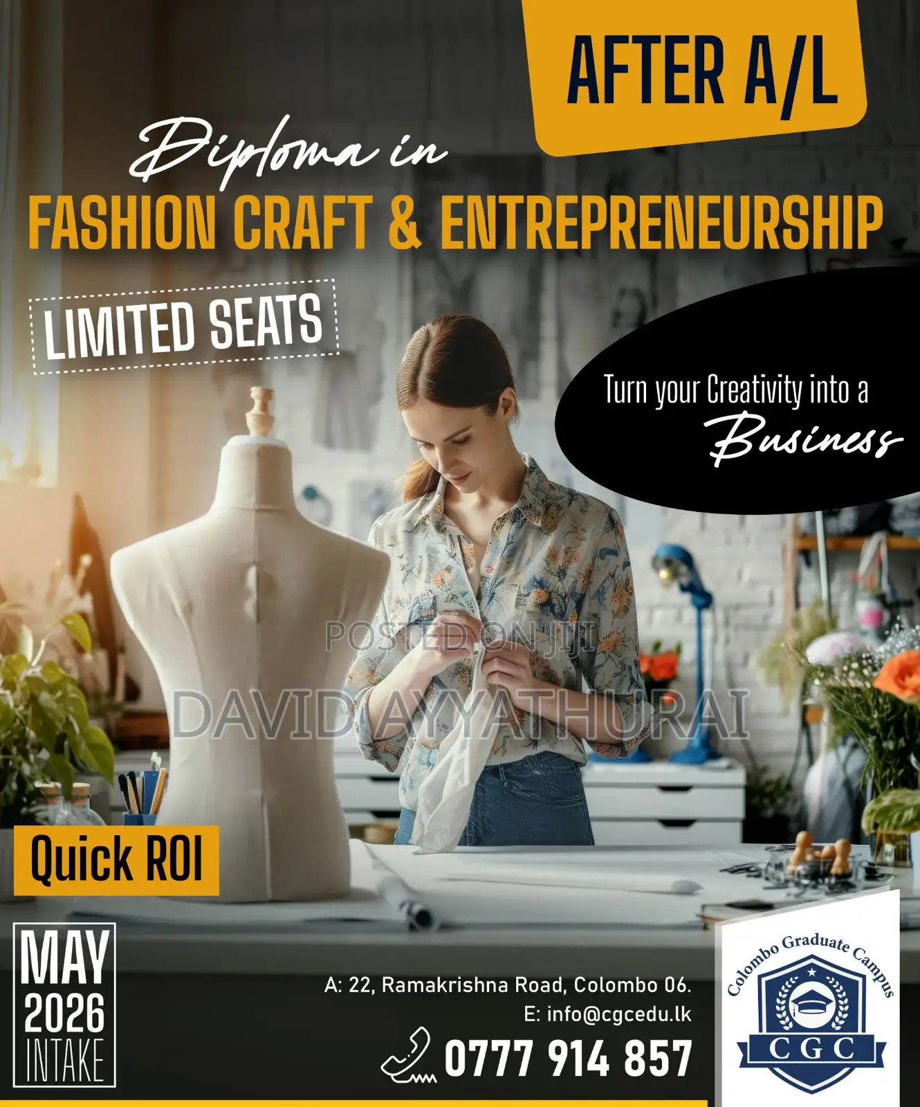 Diploma in Fashion Craft and Entrepreneurship