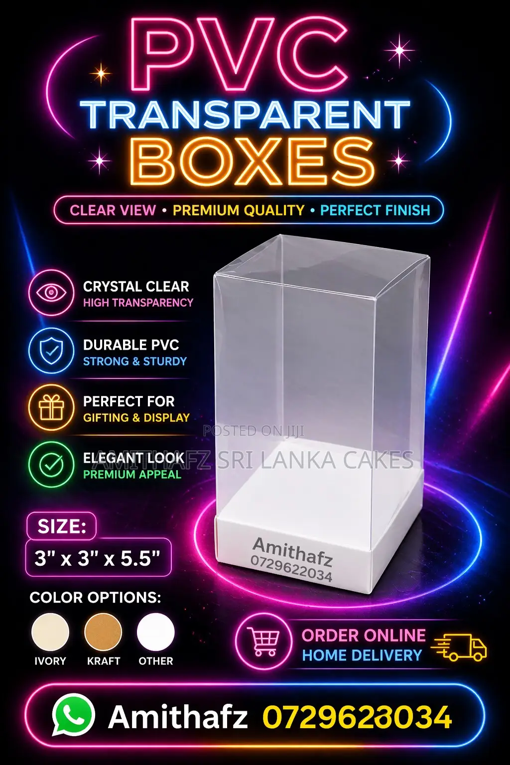 PVC Transparent Boxes – Premium Clear Gift Packaging Sri Lanka