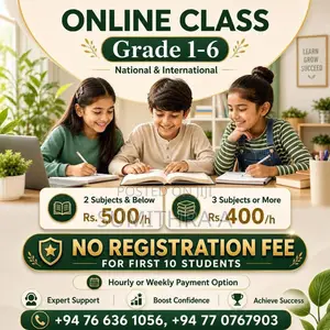 Online Tuition Grade 1–6 for National and International Students