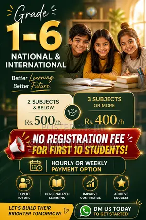 Online Tuition Grade 1–6 for National and International Students
