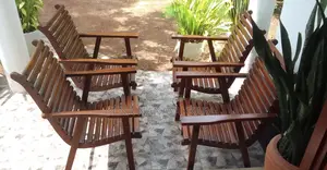 Teak Veranda Chair Set With a Coffee Table