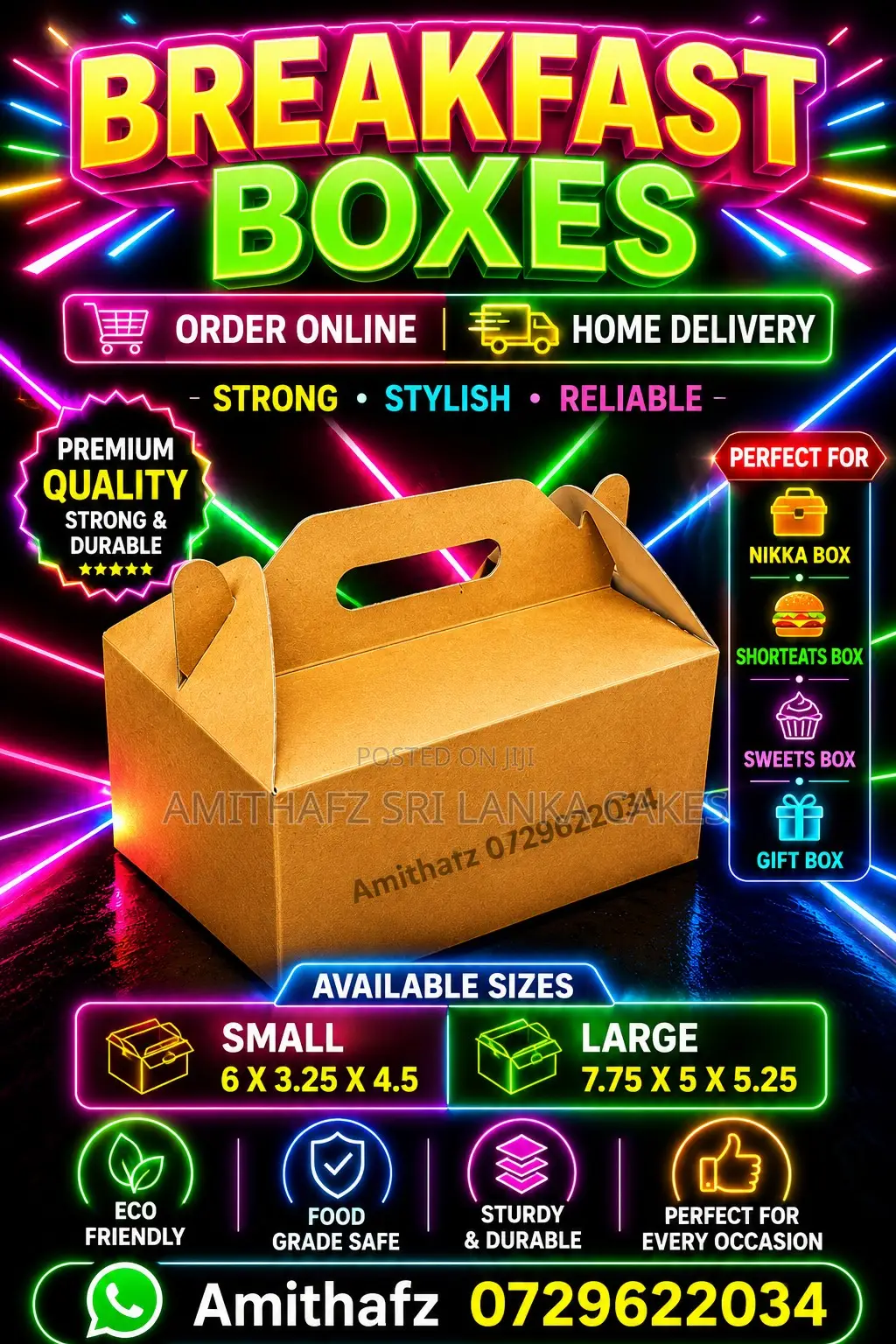 Breakfast Boxes Premium Snack Nikah Packaging Sri Lanka Colombo