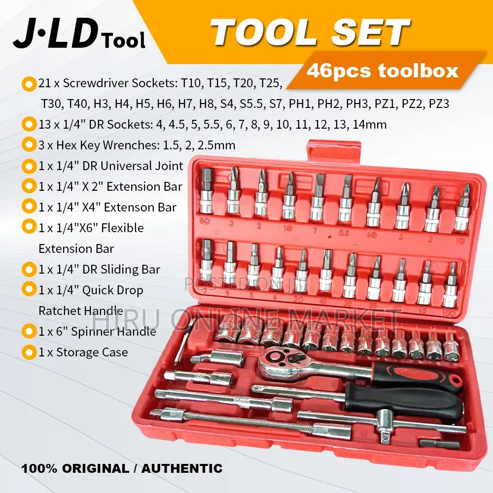 46 PCS Tool Box