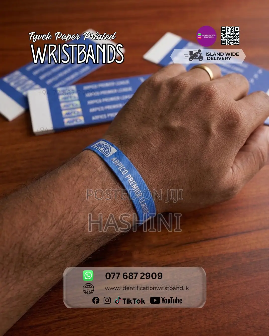 Custom Printed Tyvek Wristbands
