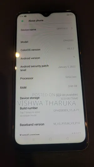Oppo A12 32 GB Blue