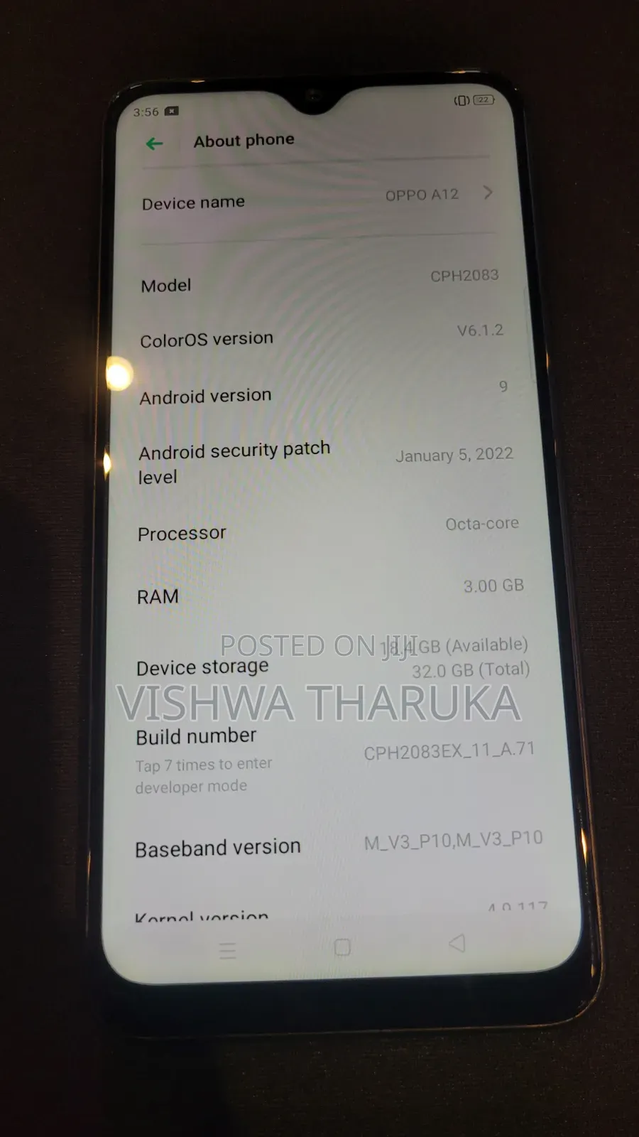 Oppo A12 32 GB Blue