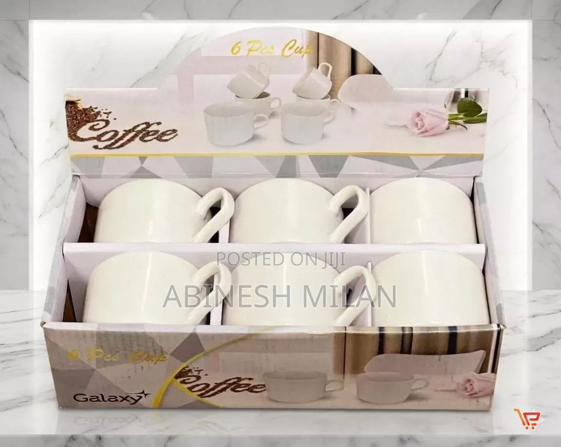 6pcs Galaxy White Cup