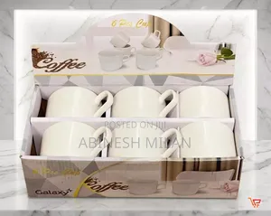 6pcs Galaxy White Cup