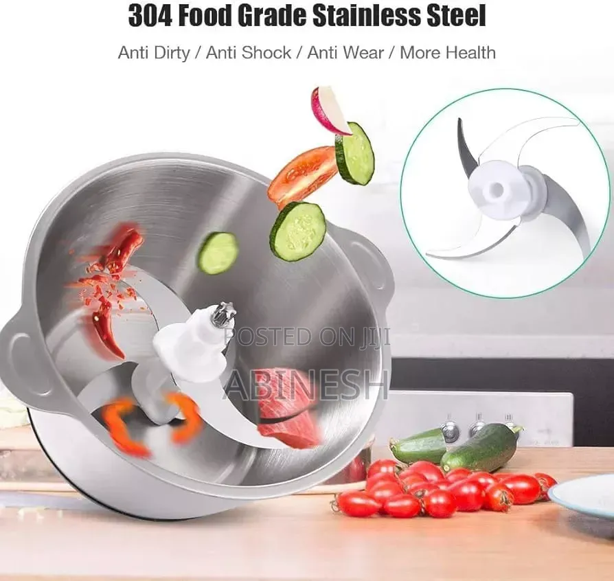 2 L . 3 Pin. Food Processor Steel Chopper