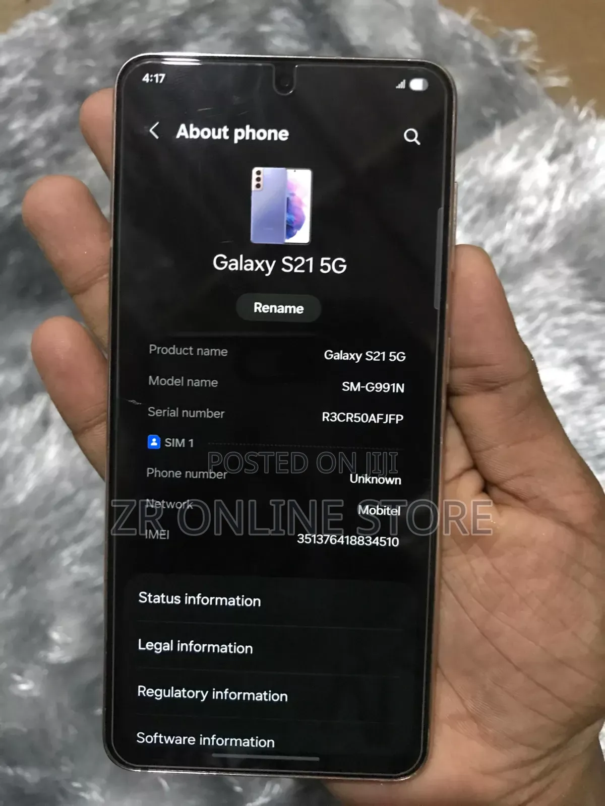 Samsung Galaxy S21 5G 256 GB Black
